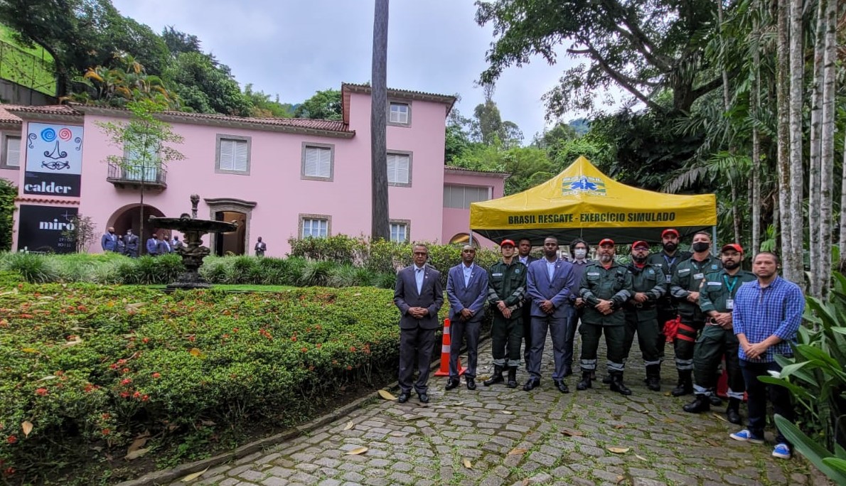 Casa Roberto Marinho em Simulado de Emergência com BRASIL RESGATE